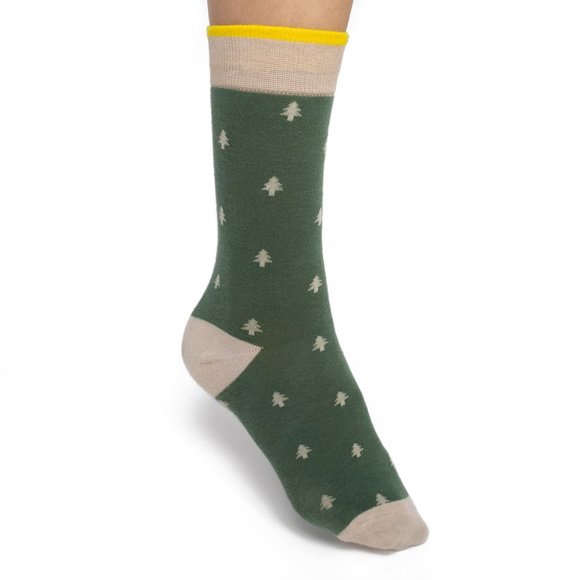 Brand new, 100% organic cotton, crew socks, tree design, unisex, size 7-13 - Picture 3 of 10